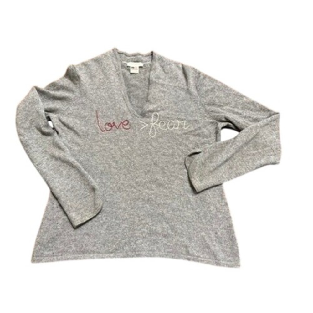 Joanie Schwarz 100% Cashmere Sweater Sz L